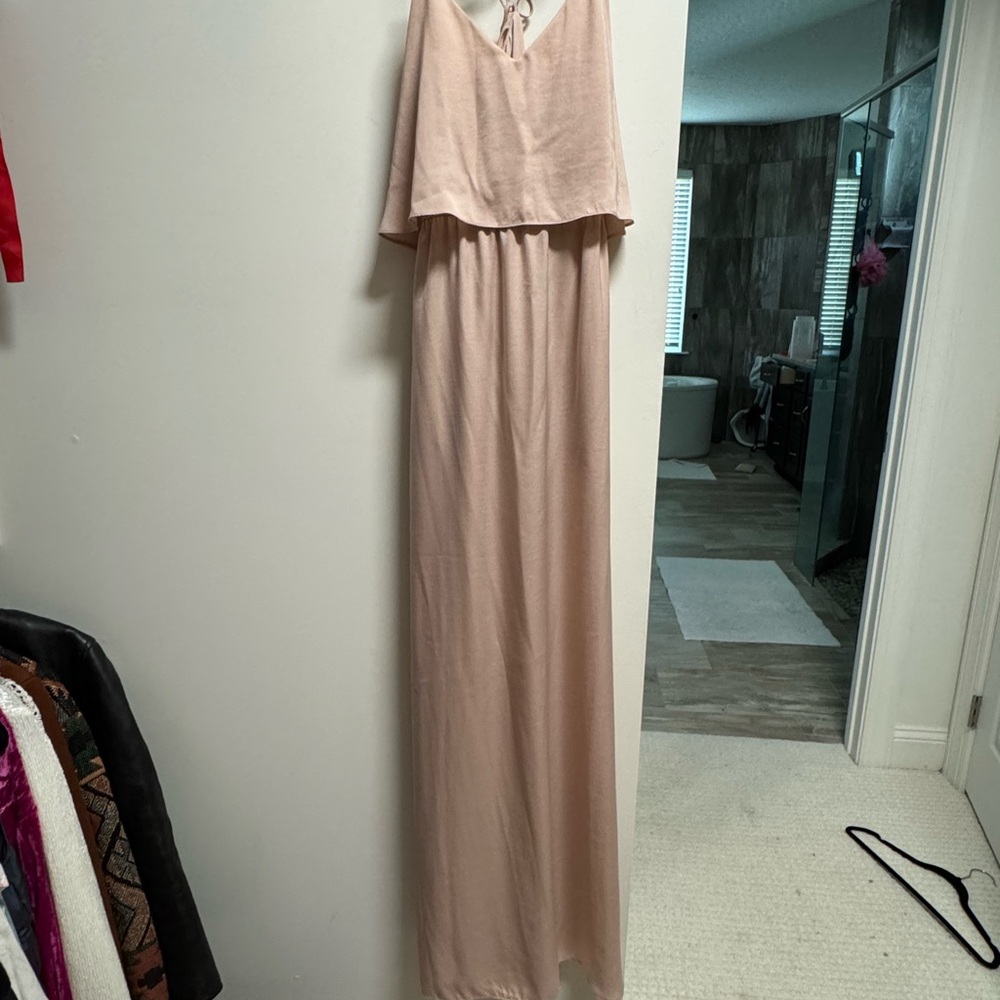 Elegant Cream Maxi Dress
